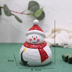 Christmas Desktop Window Display Santa Snowman Doll