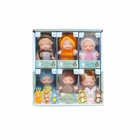 6pcs/set 13cm Animal Dress Up Dollls 6pcs/set 13cm Animal Dress Up Dollls