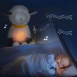 Children's Plush Doll, Baby Accompanying Sleeping Doll, Sheep Soothing Doll With Light Music, Baby Toddler Toy